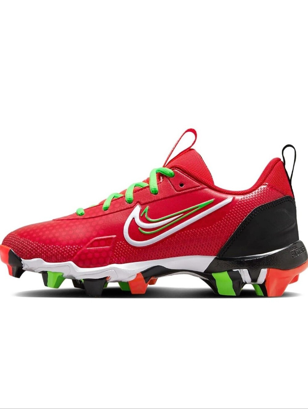 Kids Nike Force Trout 9 Keystone Big Kids' Baseball Soccer Cleats Orange/Green